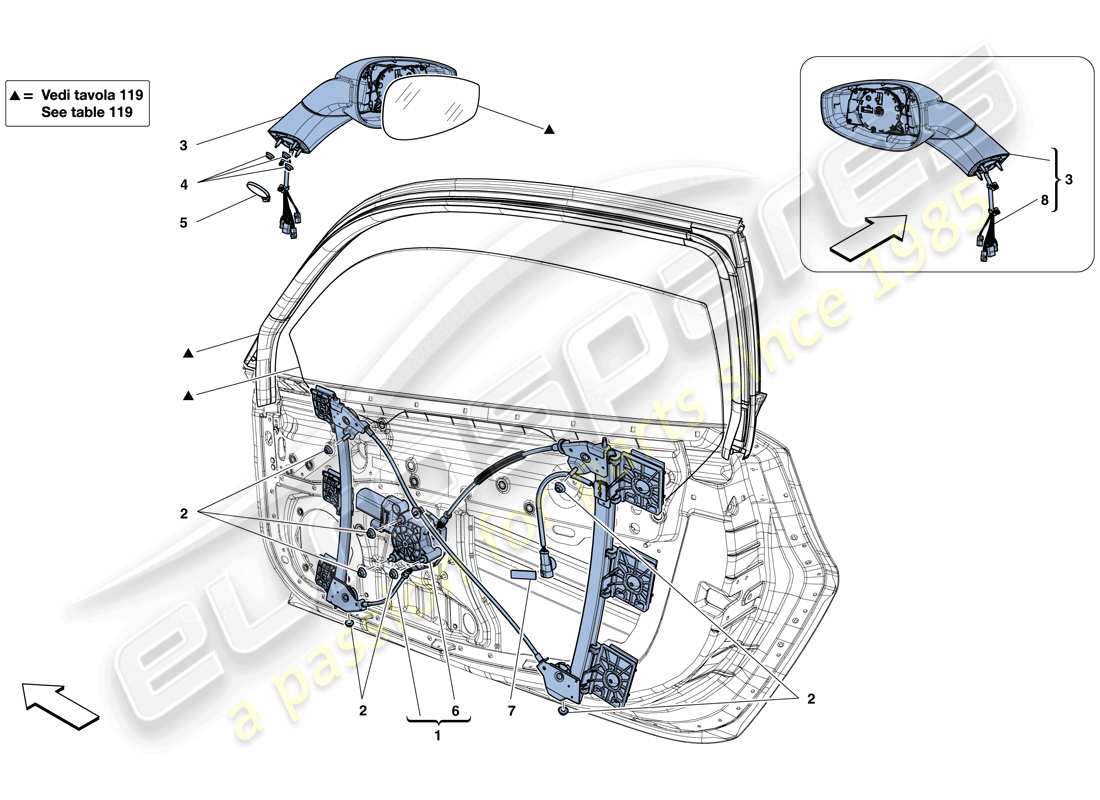 Part diagram containing part number 87012610