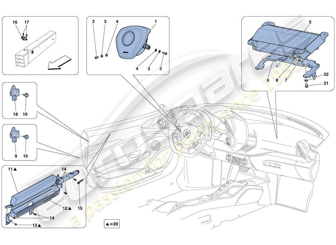 Part diagram containing part number 87204300