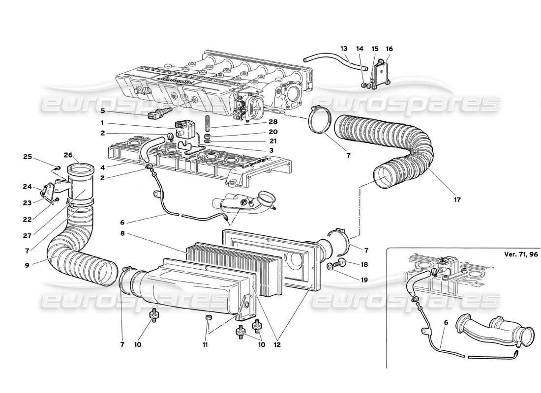 Part diagram containing part number 0013001216