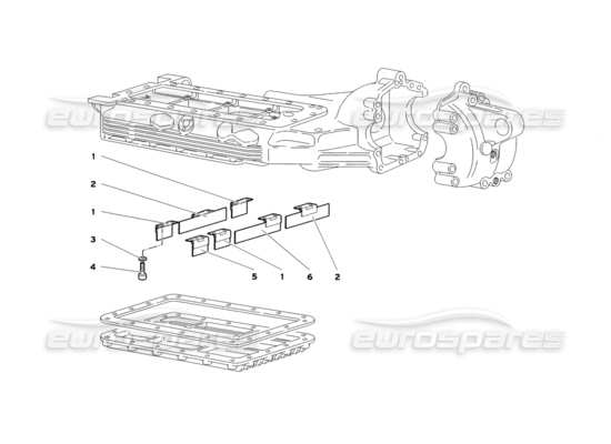 a part diagram from the Lamborghini Diablo SV (1999) parts catalogue