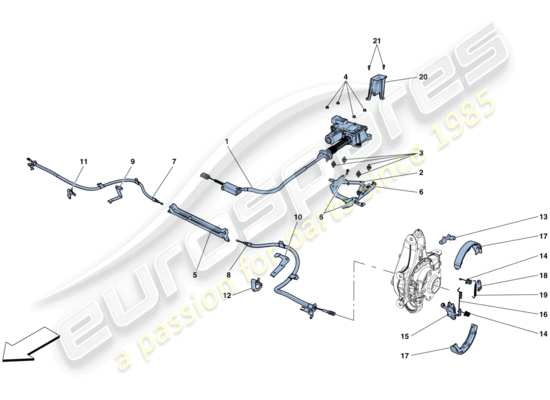 a part diagram from the Ferrari GTC4 parts catalogue