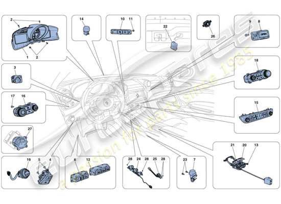 a part diagram from the Ferrari GTC4 parts catalogue