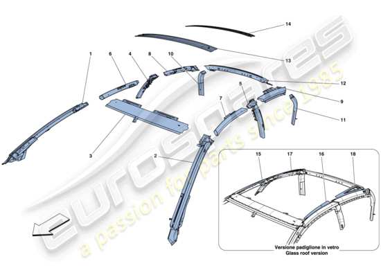 a part diagram from the Ferrari GTC4 parts catalogue