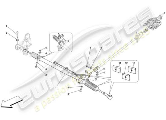 a part diagram from the Ferrari 612 parts catalogue