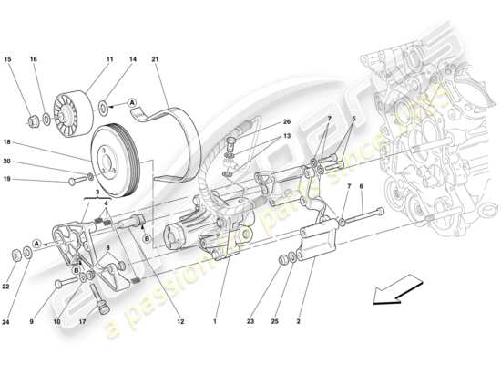 a part diagram from the Ferrari 612 parts catalogue