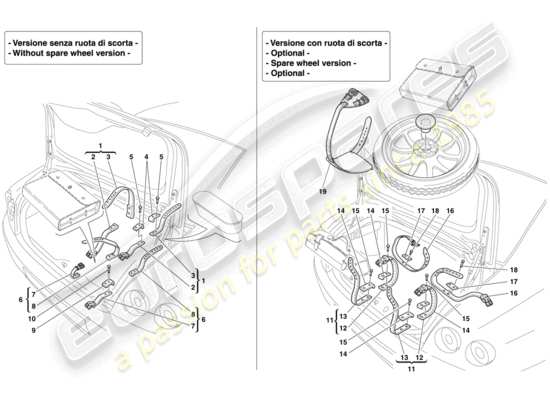 a part diagram from the Ferrari 612 parts catalogue