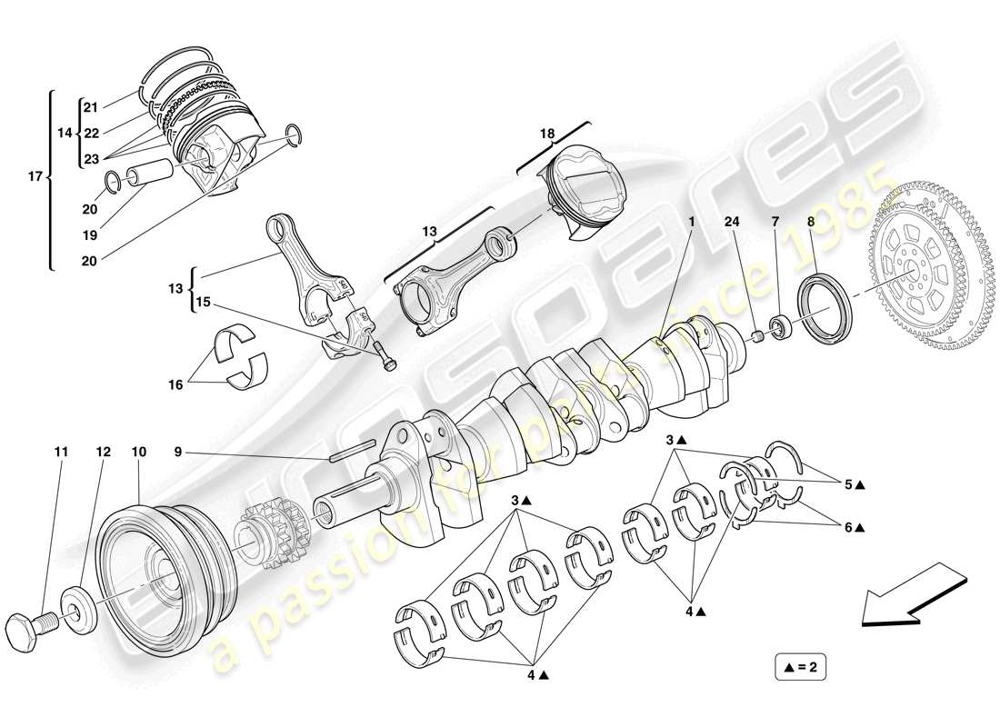 Part diagram containing part number 190981