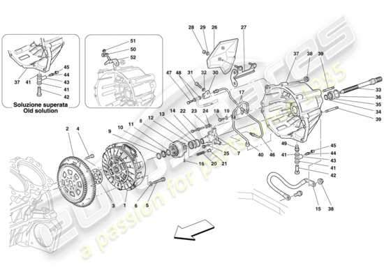 a part diagram from the Ferrari 599 parts catalogue