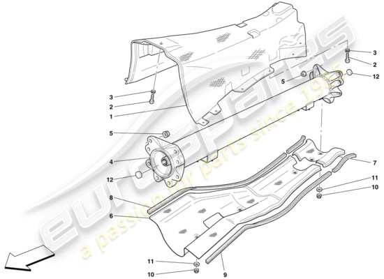 a part diagram from the Ferrari 599 parts catalogue