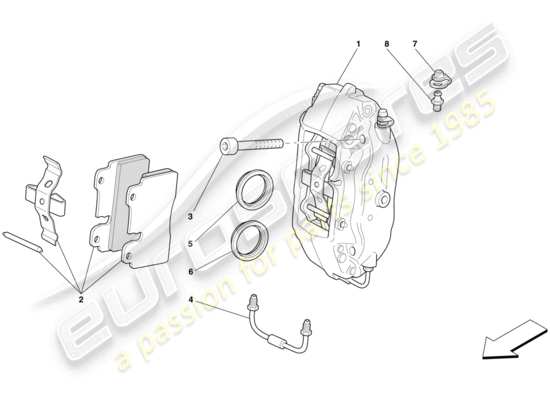 a part diagram from the Ferrari 612 parts catalogue