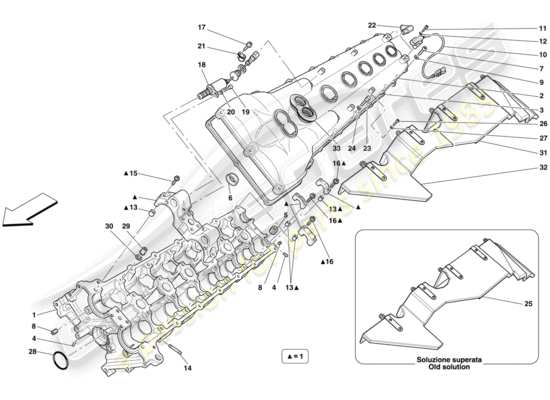 a part diagram from the Ferrari 599 parts catalogue