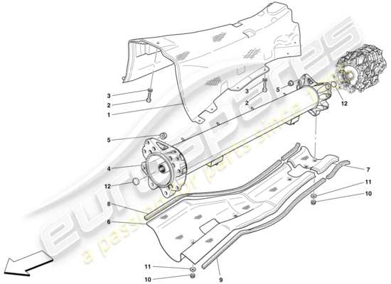 a part diagram from the Ferrari 599 parts catalogue