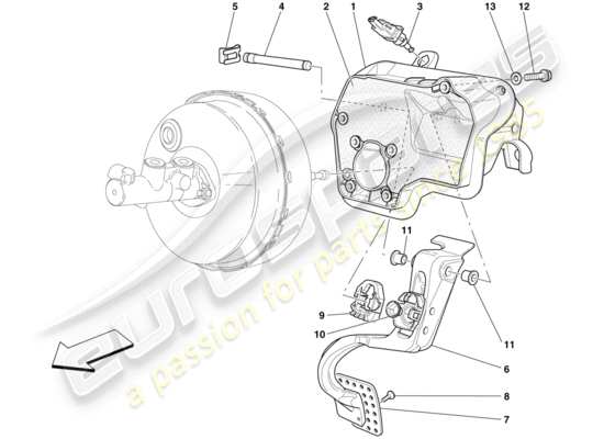 a part diagram from the Ferrari 599 GTO (EUROPE) parts catalogue