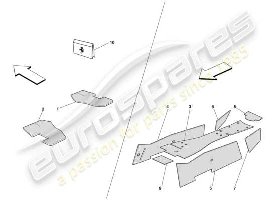 a part diagram from the Ferrari 599 parts catalogue