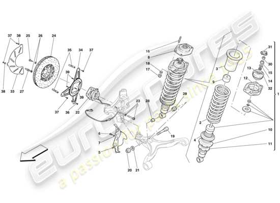 a part diagram from the Ferrari 599 parts catalogue