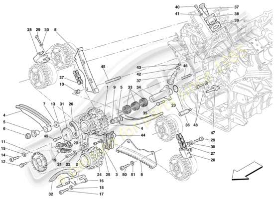 a part diagram from the Ferrari 599 parts catalogue