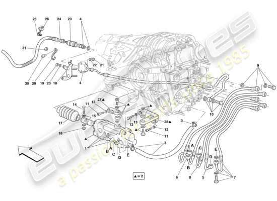 a part diagram from the Ferrari 599 SA Aperta (Europe) parts catalogue