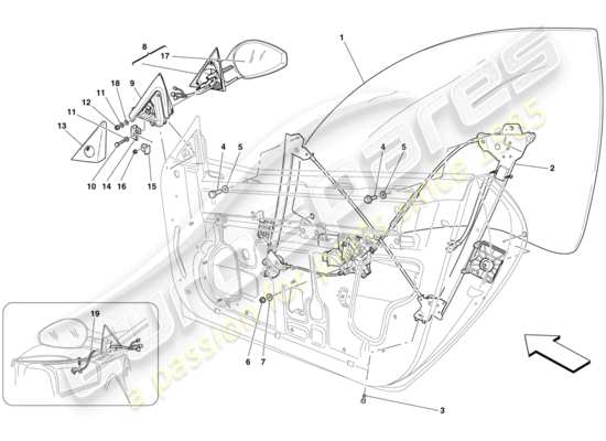 a part diagram from the Ferrari 599 parts catalogue