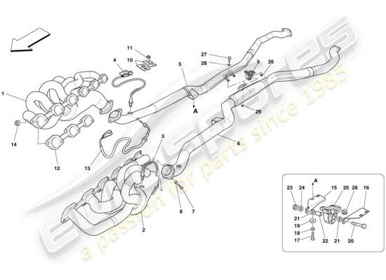 a part diagram from the Ferrari 599 parts catalogue