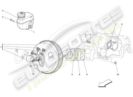 a part diagram from the Ferrari 599 parts catalogue