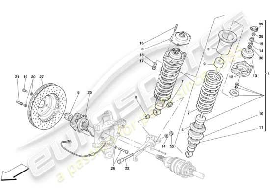 a part diagram from the Ferrari 599 parts catalogue