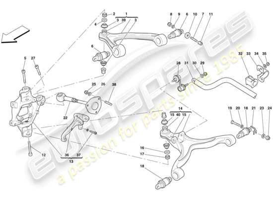 a part diagram from the Ferrari 599 parts catalogue