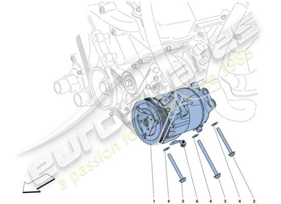 a part diagram from the Ferrari F12 parts catalogue