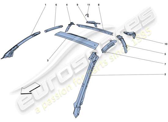 a part diagram from the Ferrari F12 parts catalogue