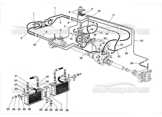 a part diagram from the Lamborghini LM002 parts catalogue