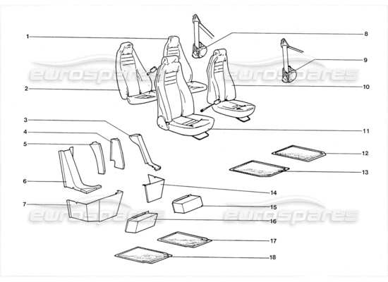 a part diagram from the Lamborghini LM002 parts catalogue