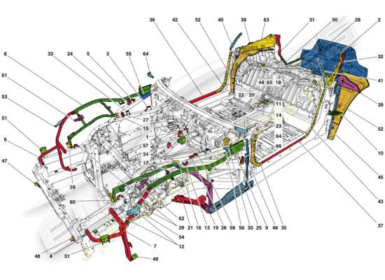 a part diagram from the Ferrari F12 Berlinetta (USA) parts catalogue