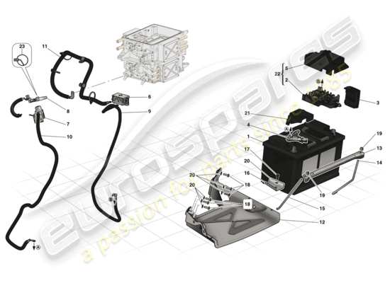 a part diagram from the Ferrari LaFerrari (Europe) parts catalogue