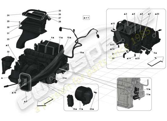 a part diagram from the Ferrari LaFerrari parts catalogue