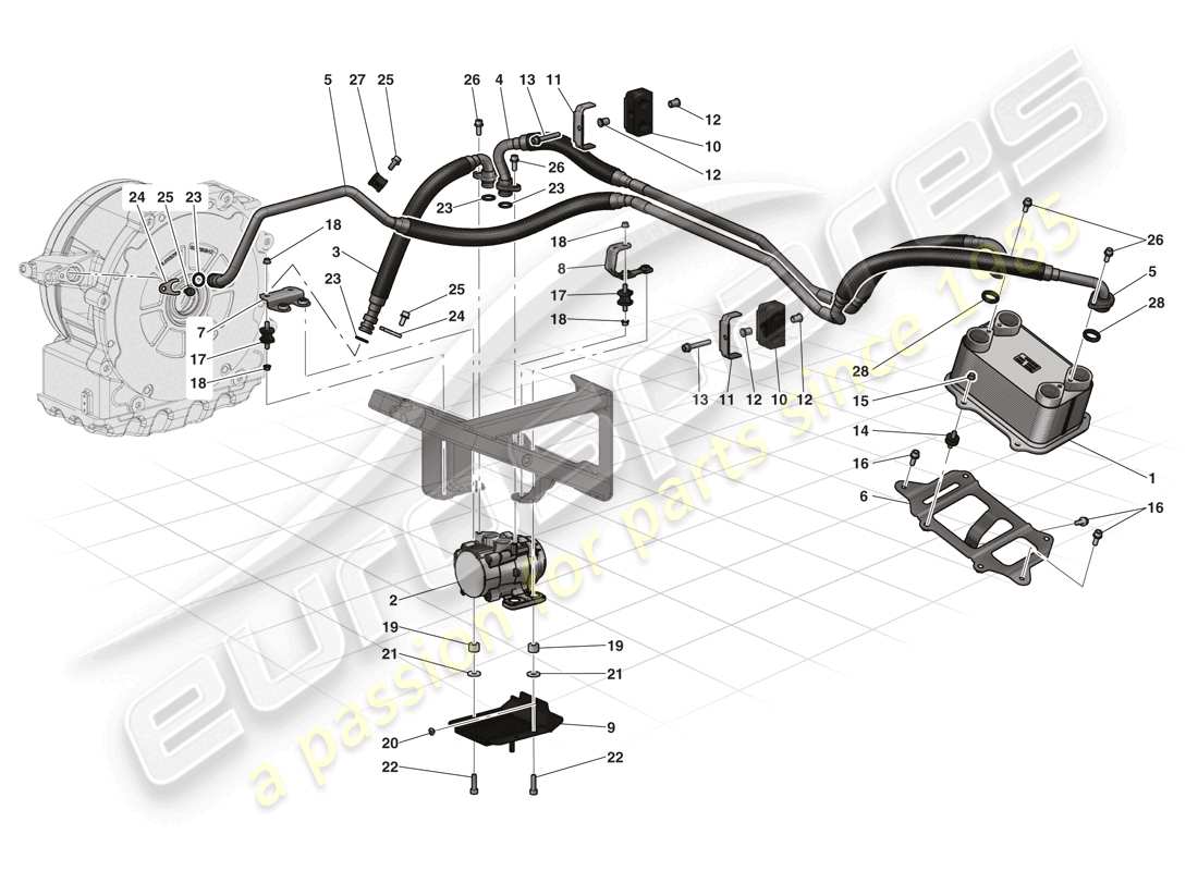 Ferrari LaFerrari (USA) ELECTRIC MOTOR COOLING Part Diagram