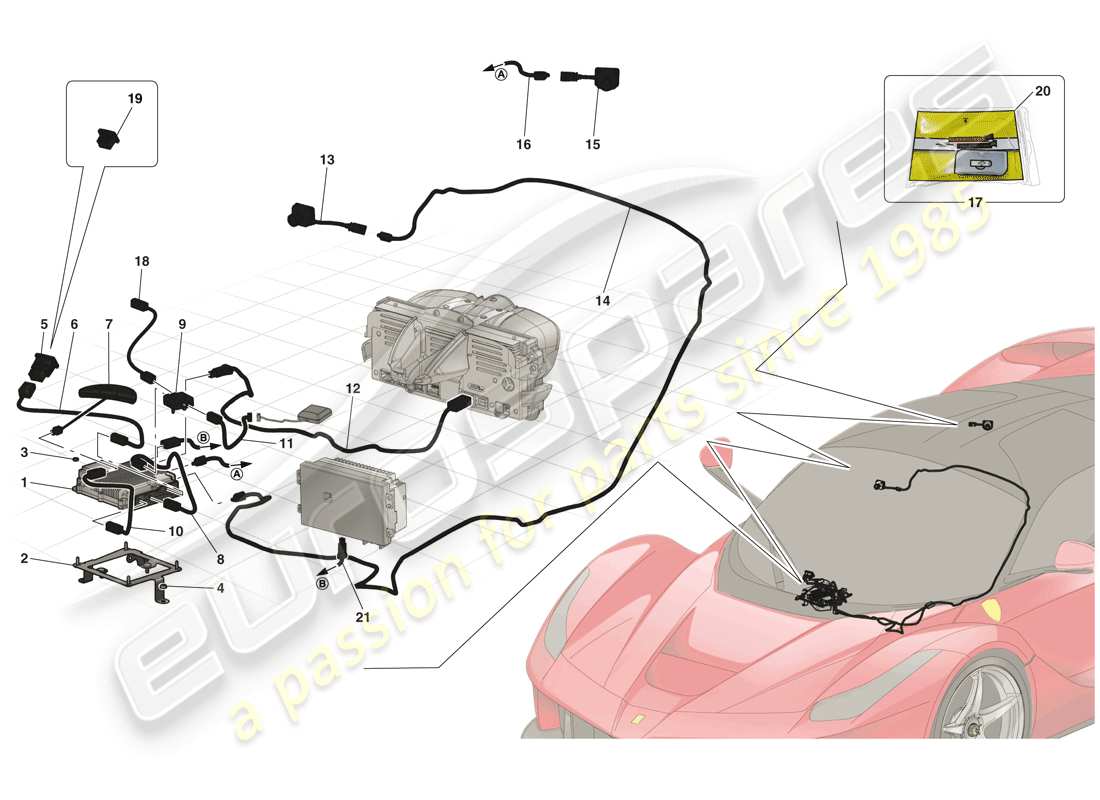 Ferrari LaFerrari (USA) TELEMETRY - DATA ACQUISITION Part Diagram