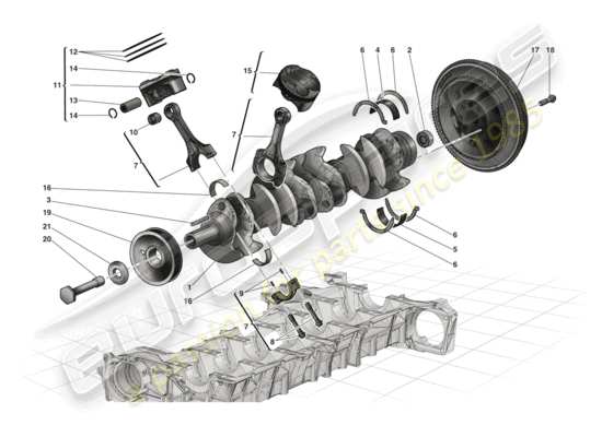 a part diagram from the Ferrari LaFerrari (USA) parts catalogue