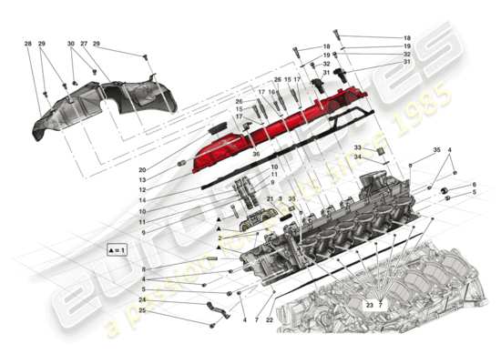 a part diagram from the Ferrari LaFerrari (USA) parts catalogue