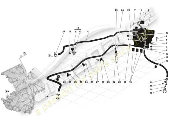 a part diagram from the Ferrari LaFerrari (USA) parts catalogue