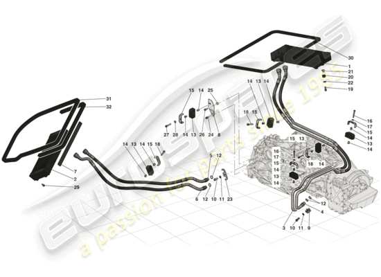 a part diagram from the Ferrari LaFerrari parts catalogue