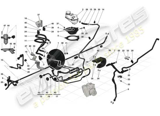 a part diagram from the Ferrari LaFerrari parts catalogue