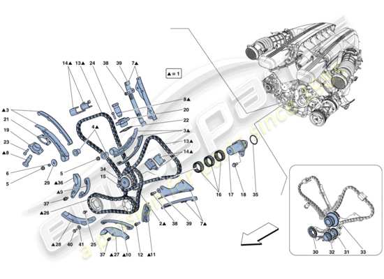 a part diagram from the Ferrari F12 parts catalogue