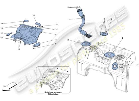 a part diagram from the Ferrari F12 parts catalogue