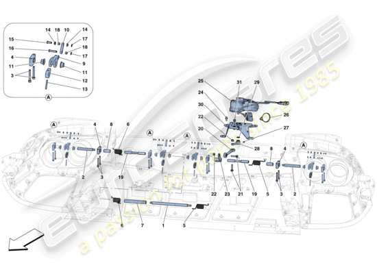 a part diagram from the Ferrari 812 parts catalogue