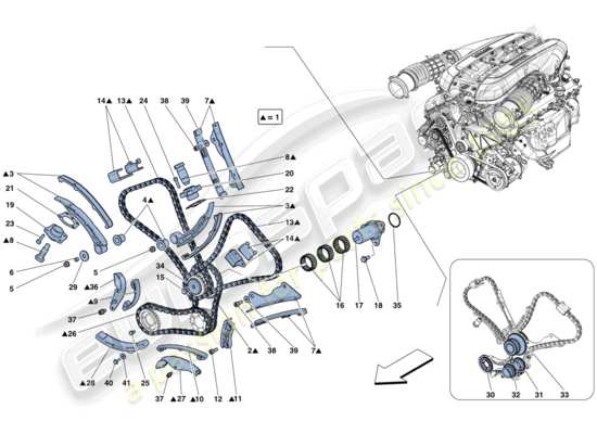 a part diagram from the Ferrari 812 parts catalogue