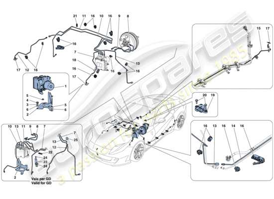 a part diagram from the Ferrari 812 Superfast (RHD) parts catalogue