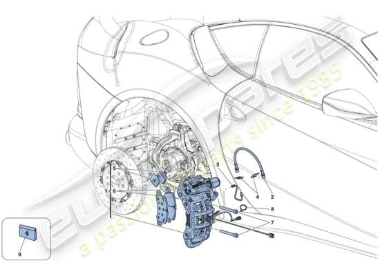 a part diagram from the Ferrari 812 parts catalogue