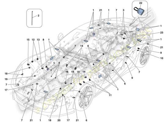 a part diagram from the Ferrari 812 Superfast (USA) parts catalogue