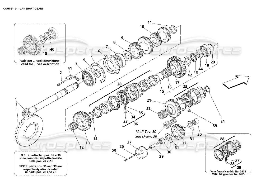 Part diagram containing part number 185039