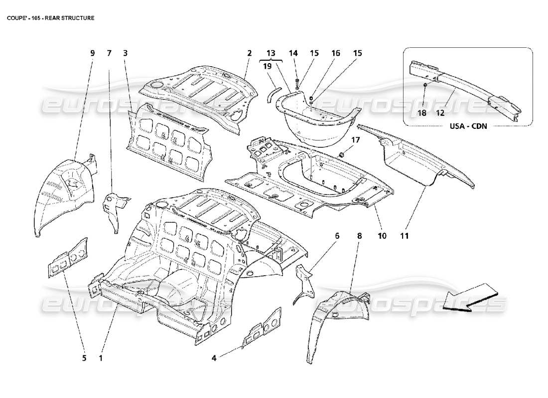 Part diagram containing part number 980138004