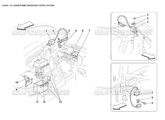 a part diagram from the Maserati 4200 parts catalogue